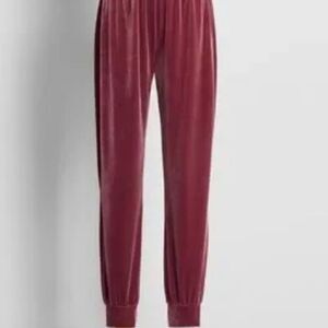 NWT ModCloth Touch and Go Velour Joggers Velvet Velour Mauve XL